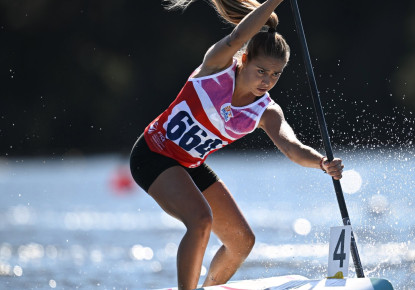 European paddlers impress on opening day of SUP World Championships Sprint in Sabaudia