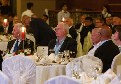European canoeing officials honoured at the ICF 100 year anniversary dinner