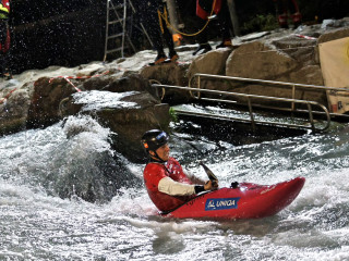 Novak dominates under the lights to become European Men’s Kayak Cross champion in Ivrea